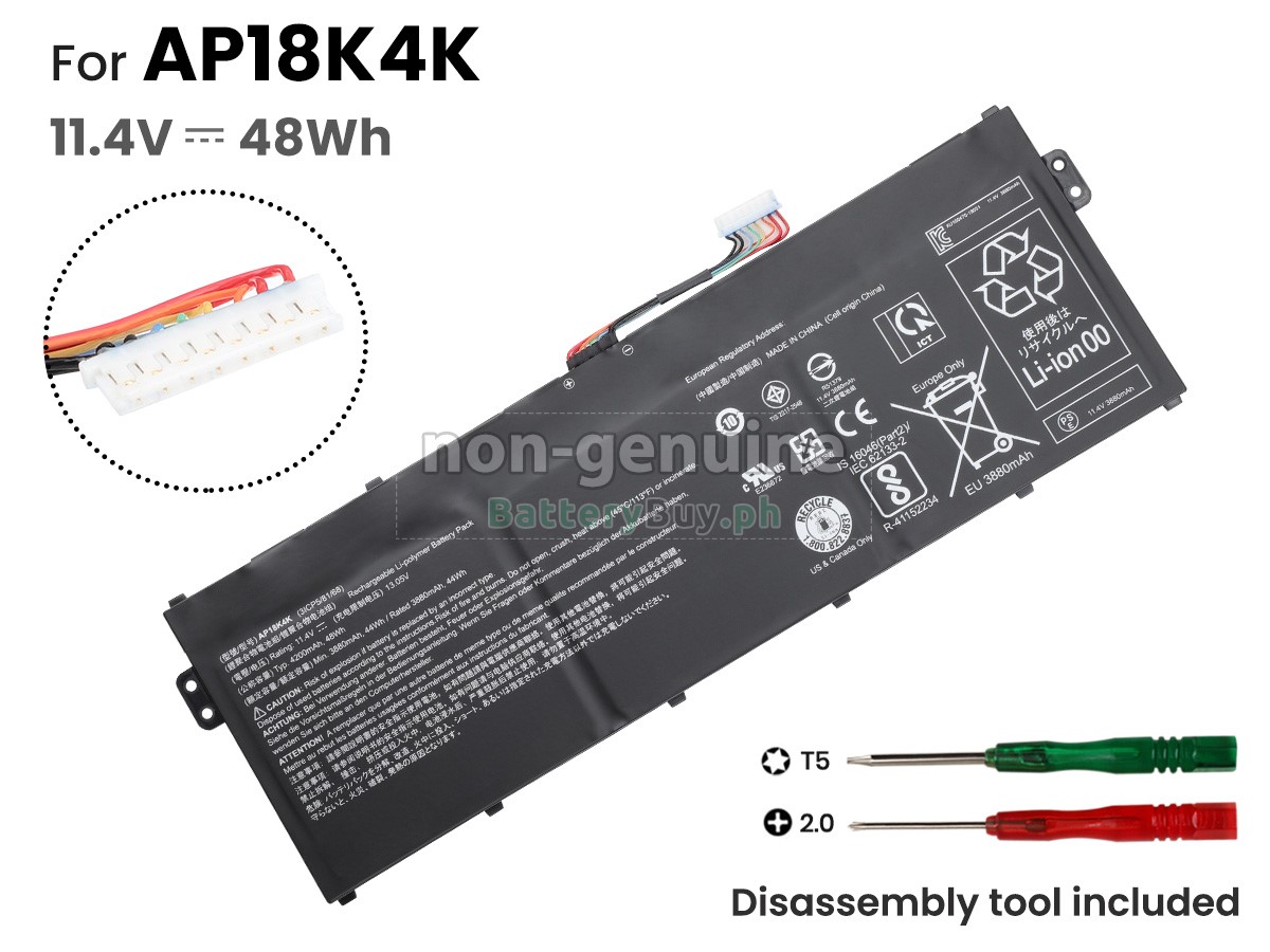 Acer KT.0030.4013 Replacement Battery