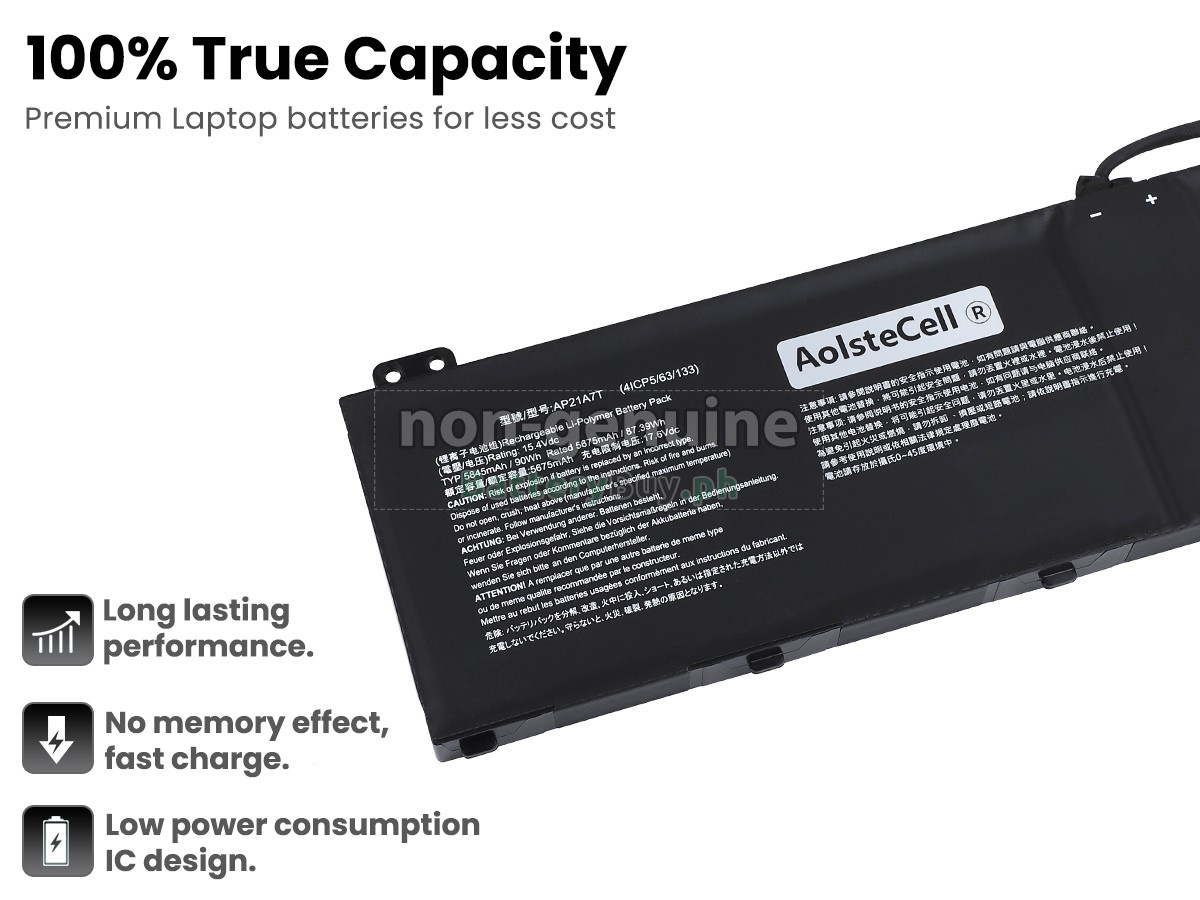 Acer NITRO 16 AN16-51-76BS Replacement Battery