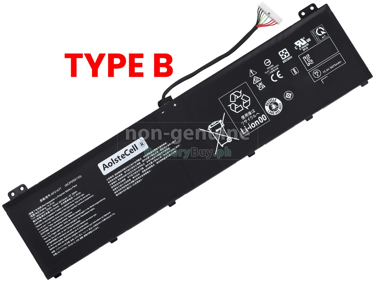 Acer NITRO 16 AN16-51-76BS Replacement Battery