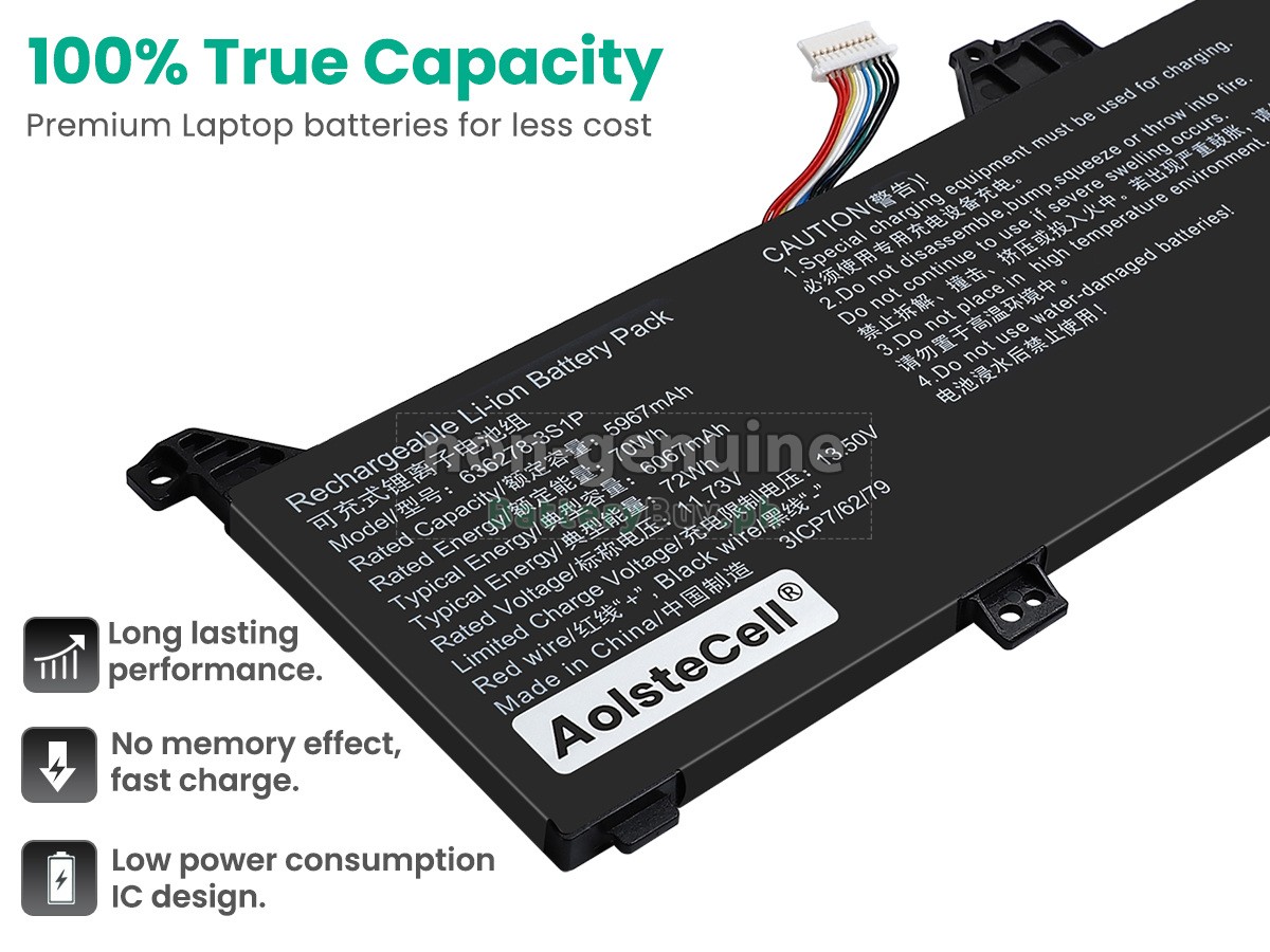 AolsteCell 636278-3S1P Replacement Battery