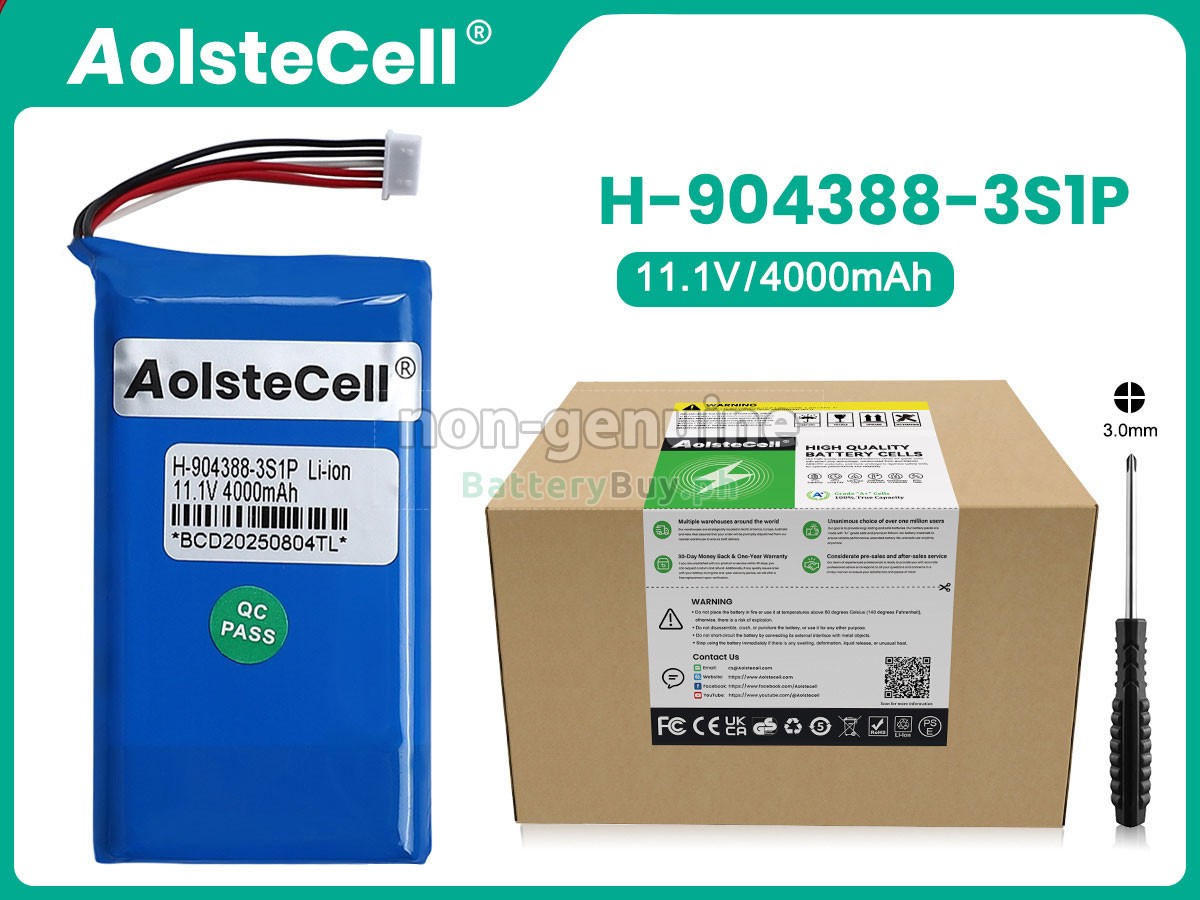 AolsteCell H-904388-3S1P Replacement Battery
