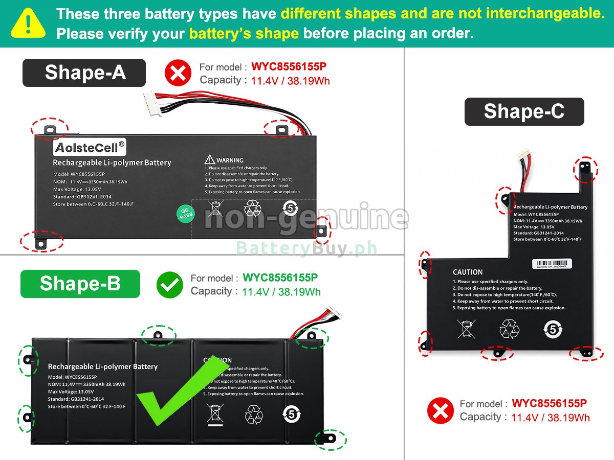 AolsteCell SMARTBOOK PRO M-SBP14I5 Replacement Battery