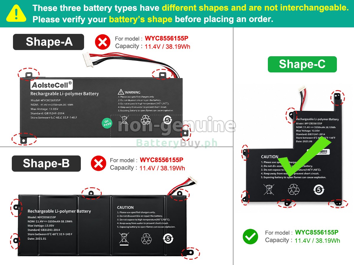 AolsteCell SMARTBOOK PRO M-SBP14I5 Replacement Battery