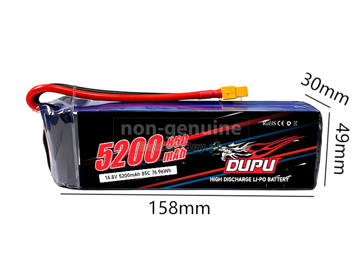 AolsteCell 14.8V 5200MAH 85C XT60 Replacement Battery