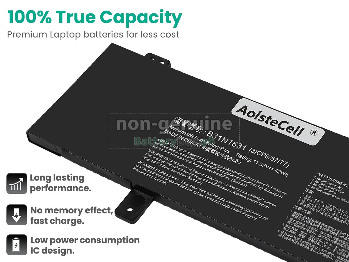 Asus VivoBook X505BA-1B Replacement Battery