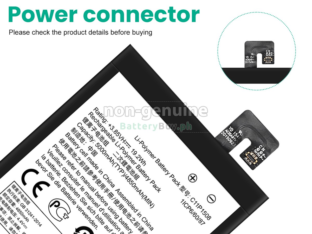 Asus C11P1508 Replacement Battery