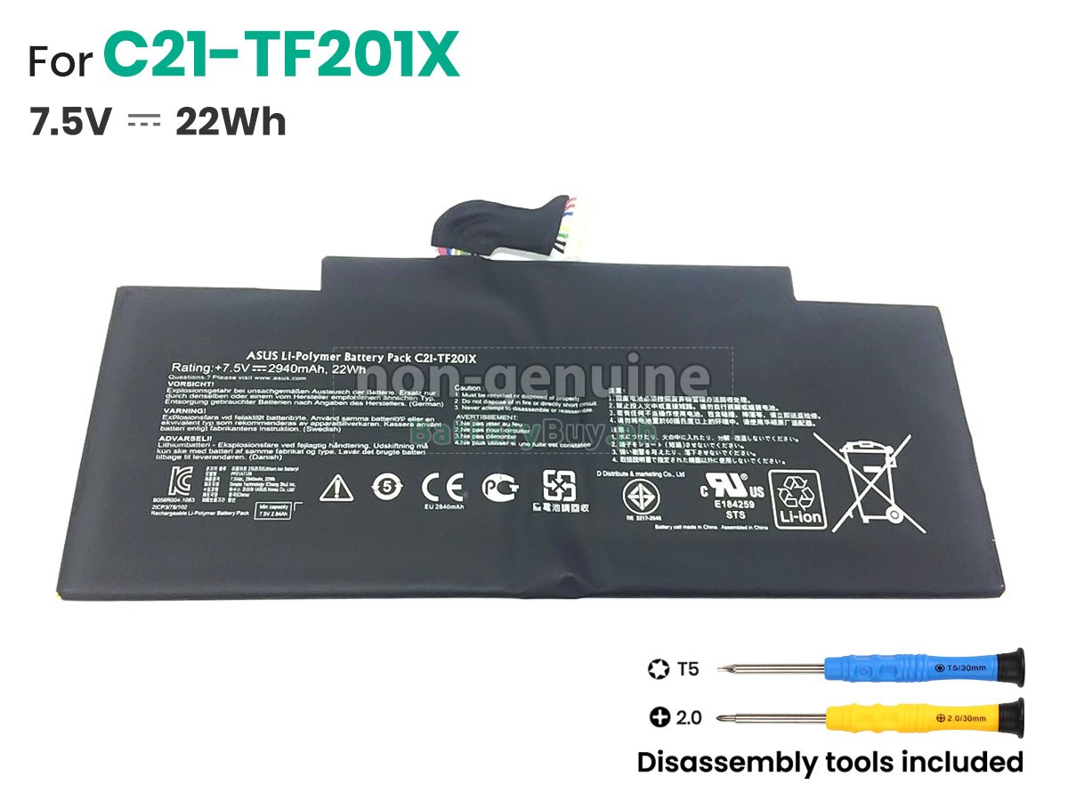 Asus C21-TF201X Replacement Battery