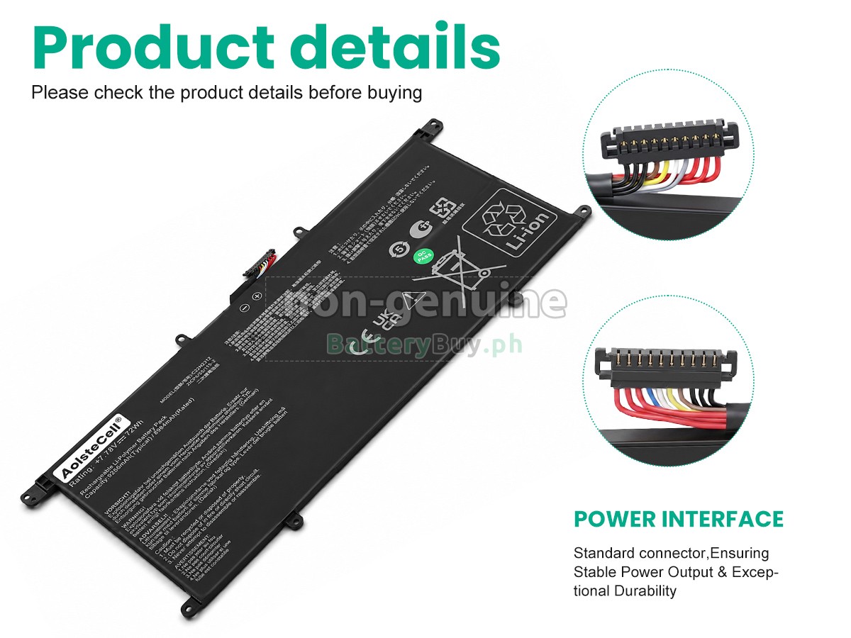 Asus ZenBook S14 UX5406SA-PZ176W Replacement Battery