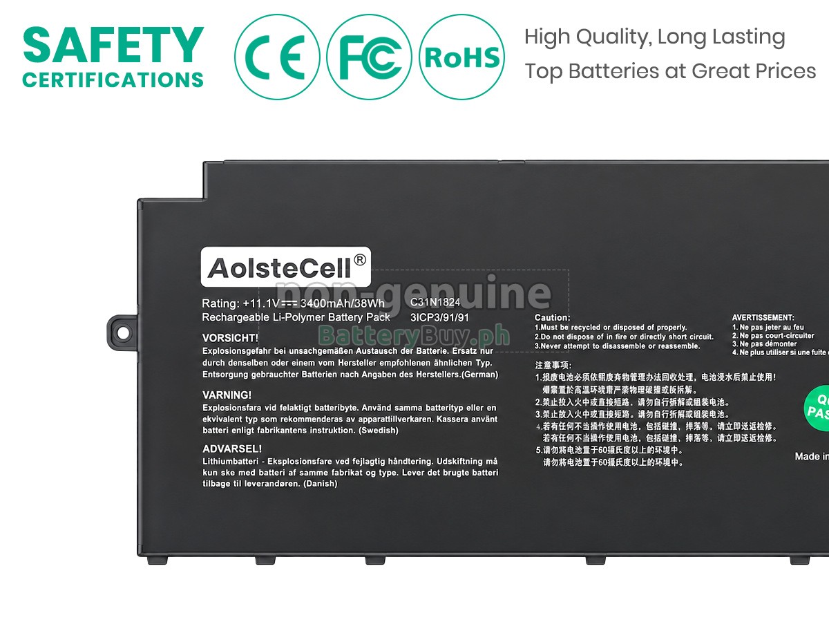 Asus Chromebook C425TA-H50052 Replacement Battery