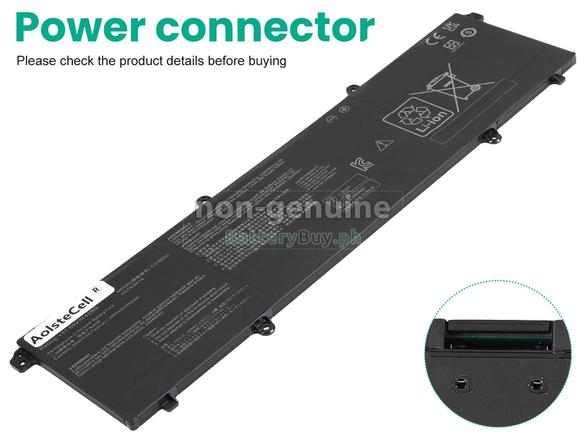 Asus VivoBook 15 X1504ZA-BQ325W Replacement Battery