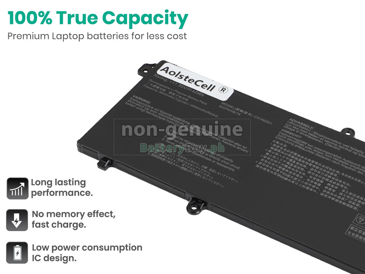 Asus VivoBook 15 X1504ZA-BQ325W Replacement Battery