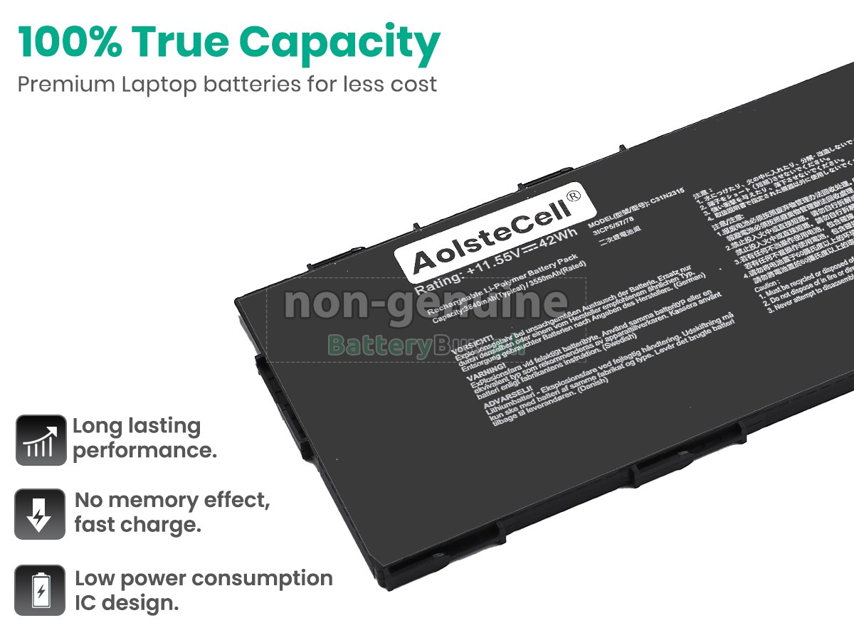 Asus C31N2315 Replacement Battery