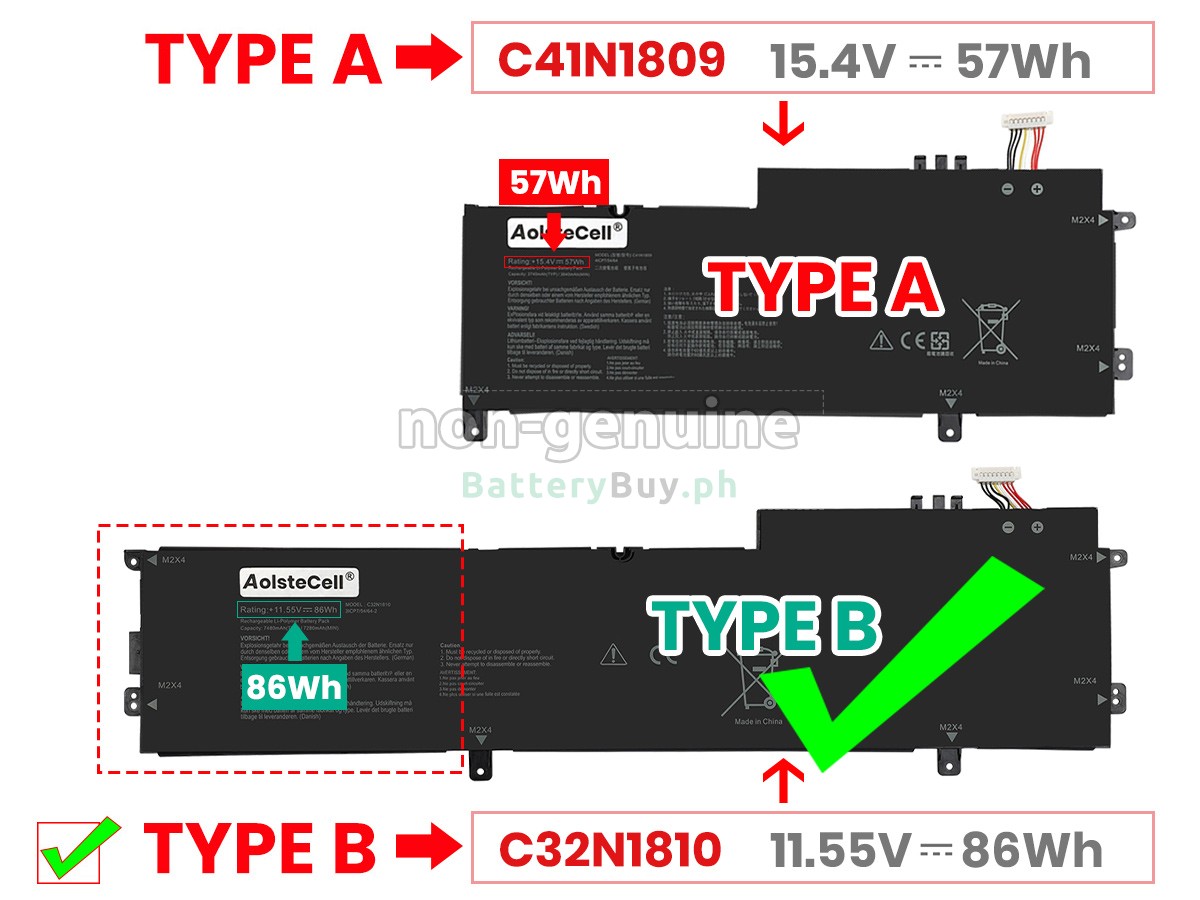 Asus C32N1810 Replacement Battery