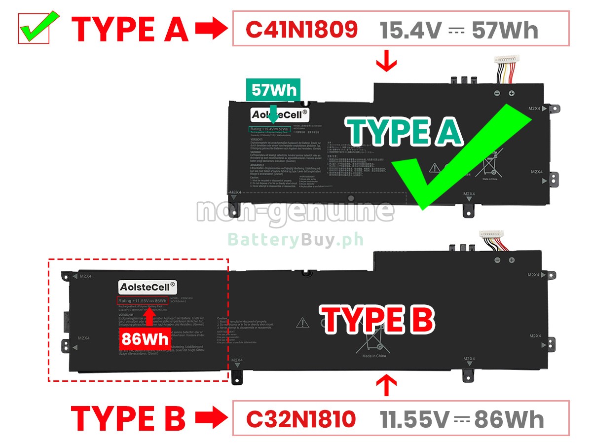 Asus C32N1810 Replacement Battery