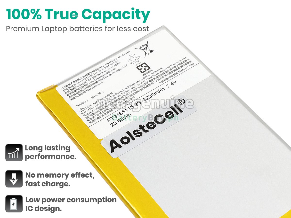 Avita PT3165115-2S Replacement Battery