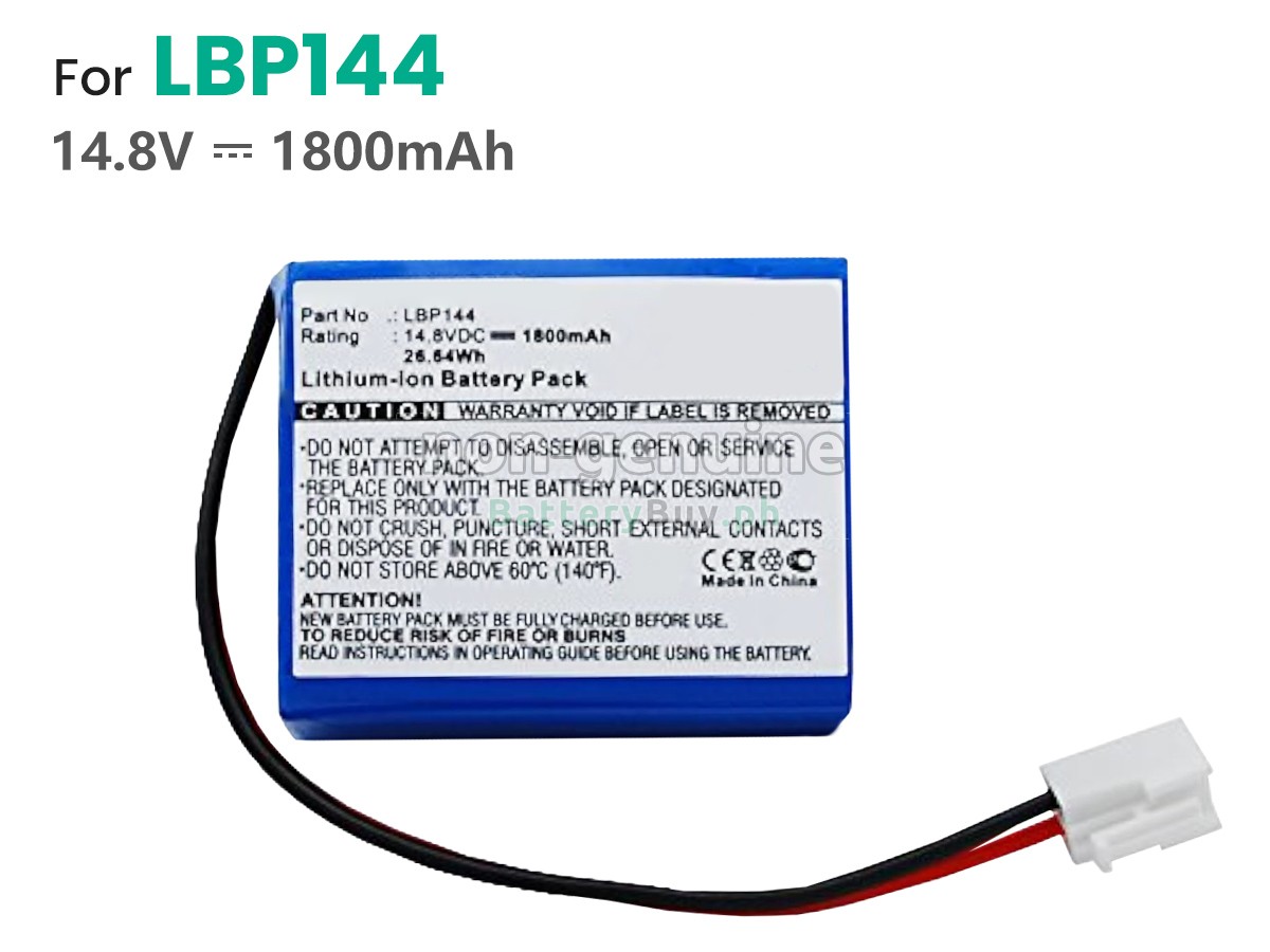 Biocare LBP144 Replacement Battery