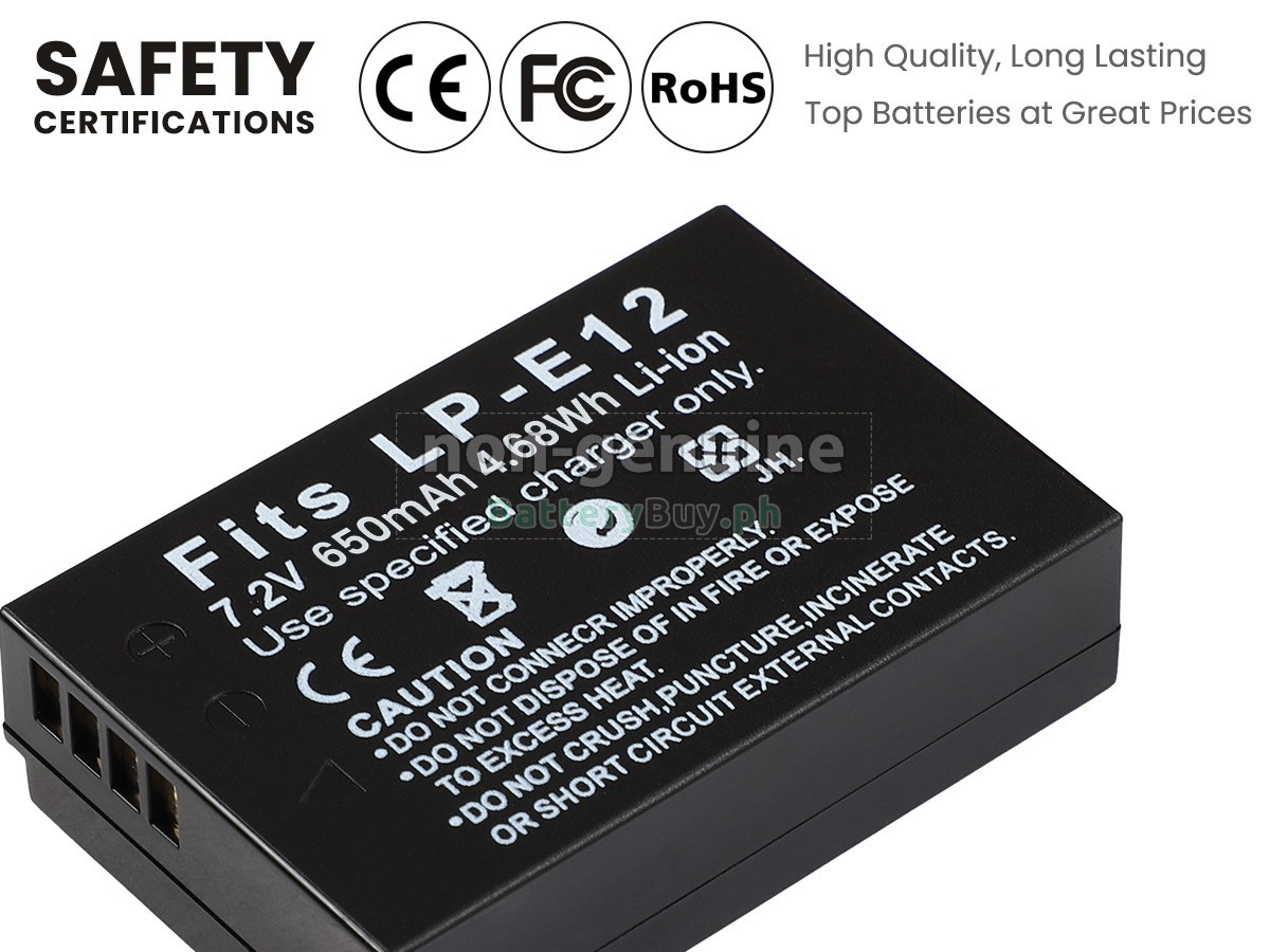 Canon EOS M100 Replacement Battery