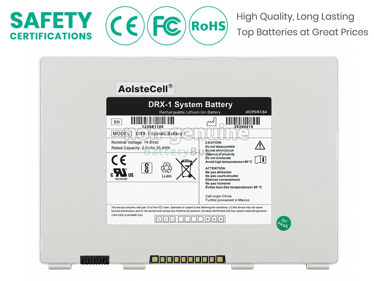 Carestream 1001163 Replacement Battery