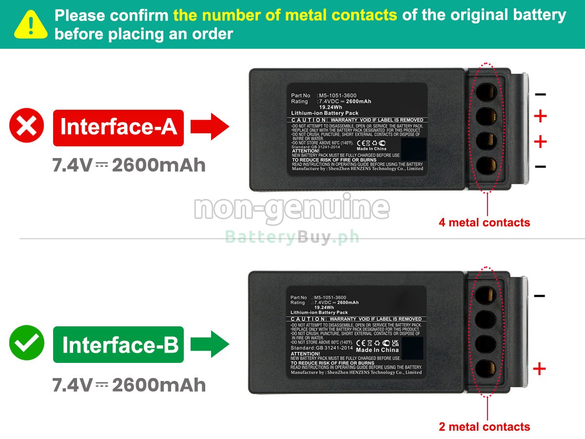 Cavotec MC-3000 Replacement Battery