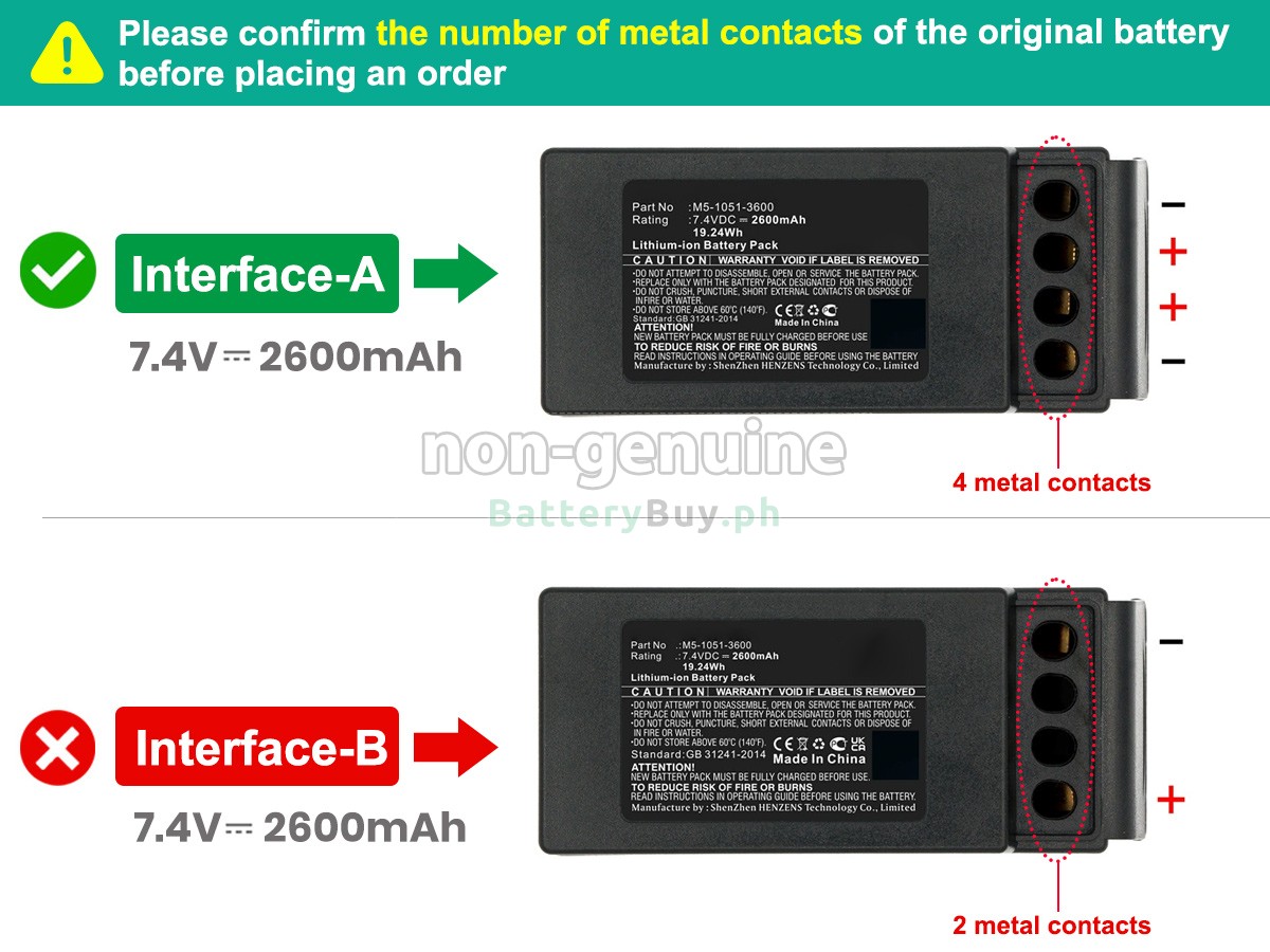Cavotec MC-3000 Replacement Battery