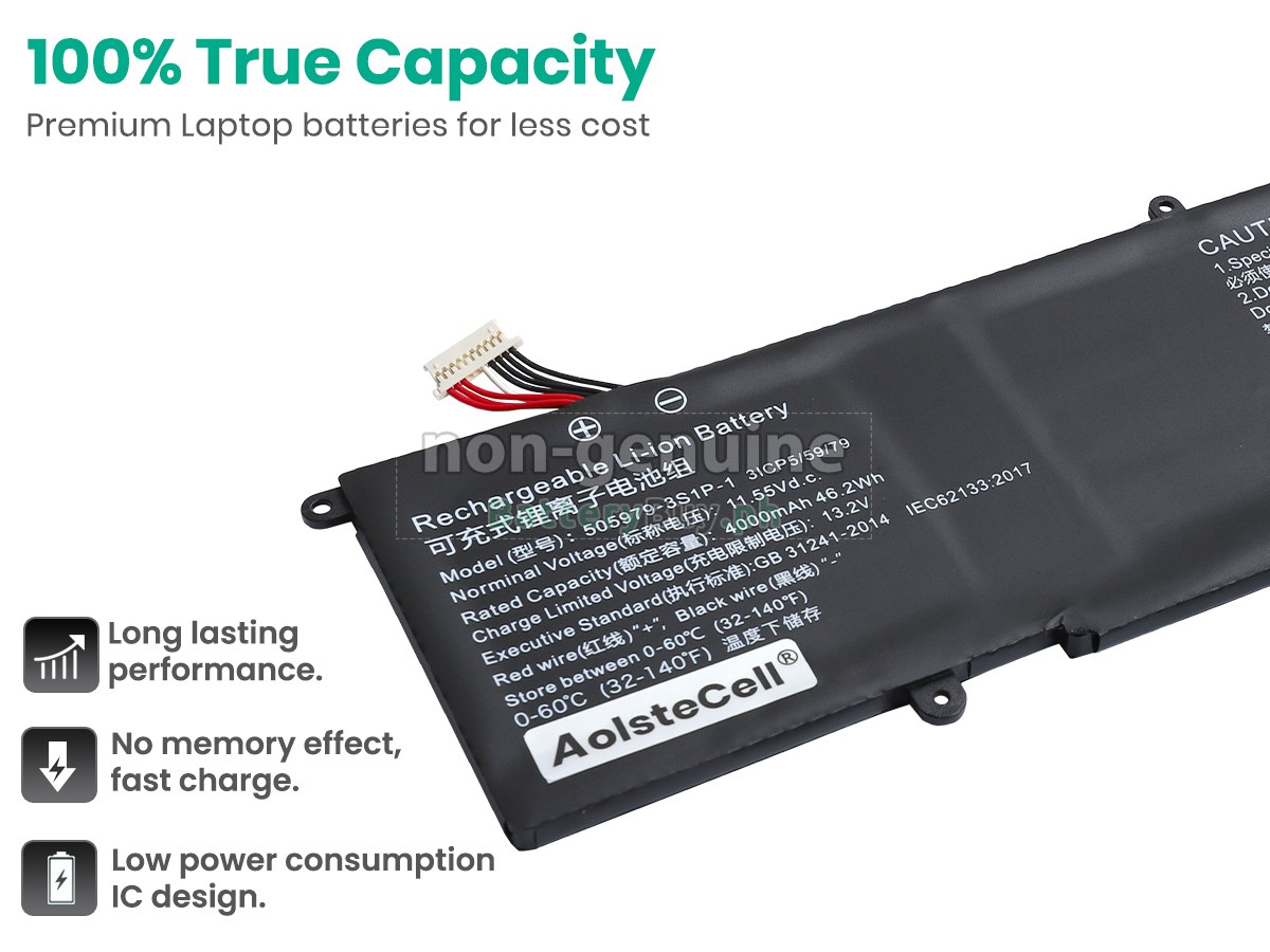 CHUWI 505979-3S1P-1(3ICP5/59/79) Replacement Battery