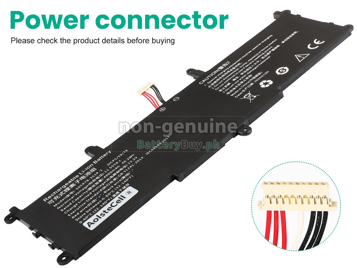 CHUWI 505979-3S1P-1(3ICP5/59/79) Replacement Battery