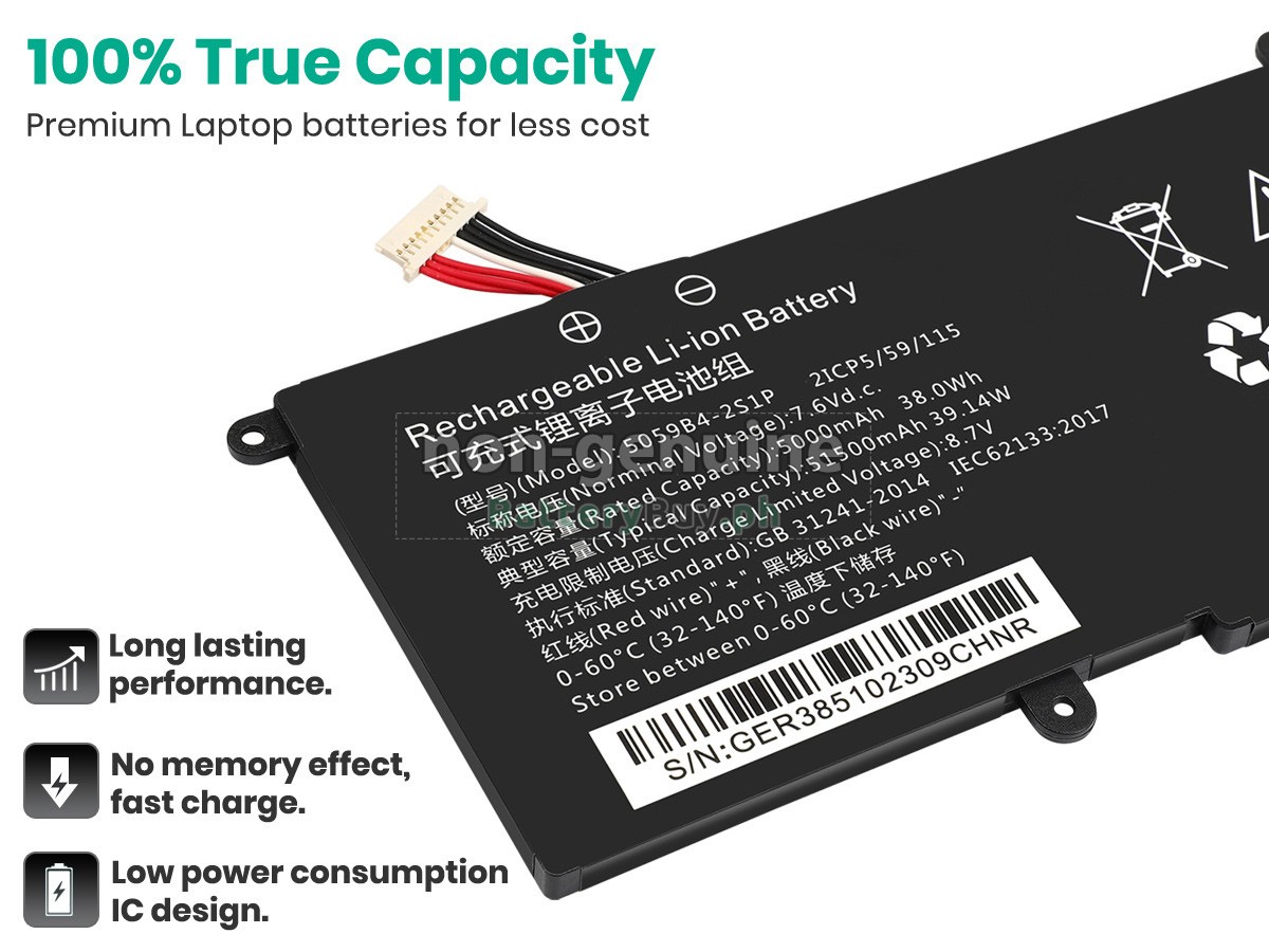 CHUWI 5059B4-2S-1 Replacement Battery