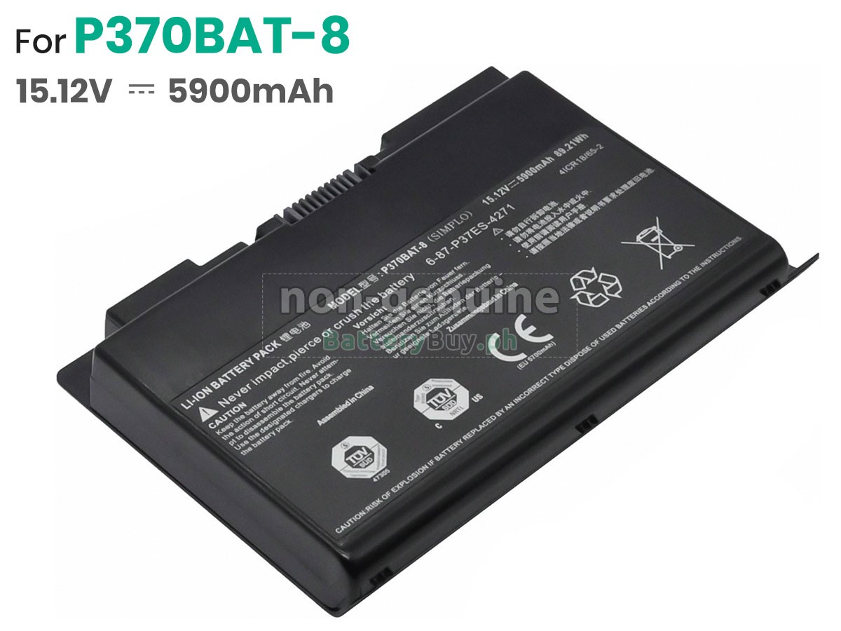 Clevo P370SM Replacement Battery