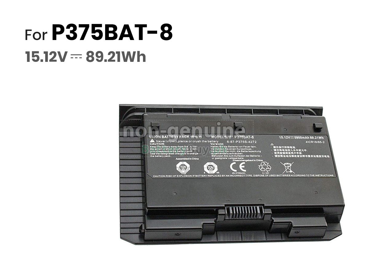 Clevo 6-87-P37ES-4271 Replacement Battery