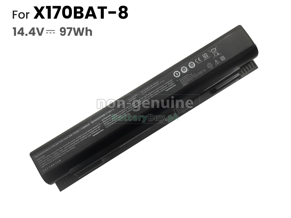 Clevo SCHENKER XMG ULTRA 17 Replacement Battery