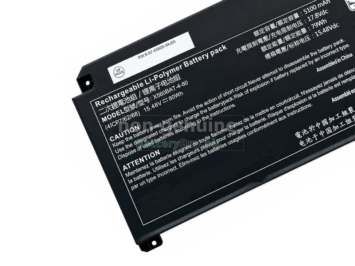 Clevo TX6 Replacement Battery