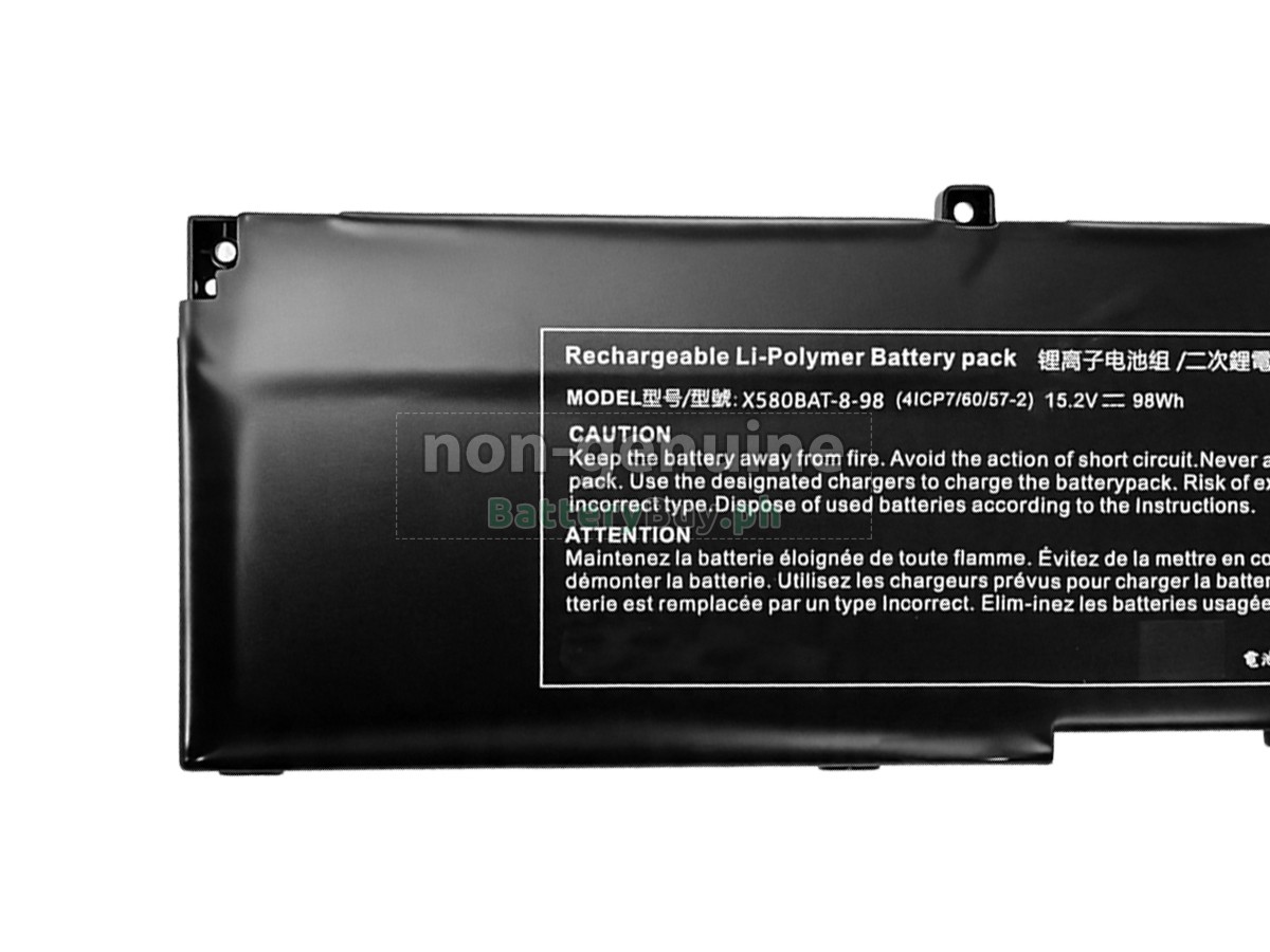 Clevo 6-87-X580S-94J00 Replacement Battery