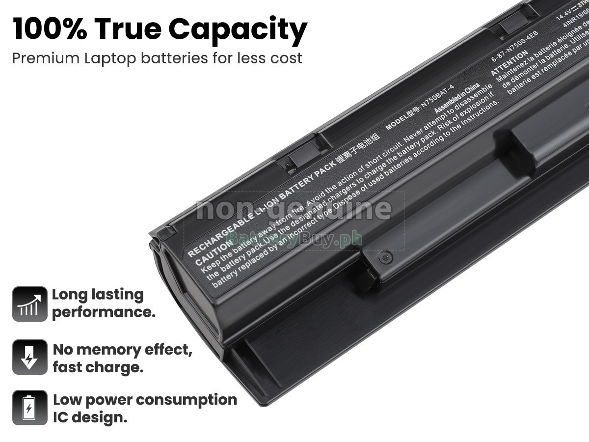 Clevo N750S Replacement Battery