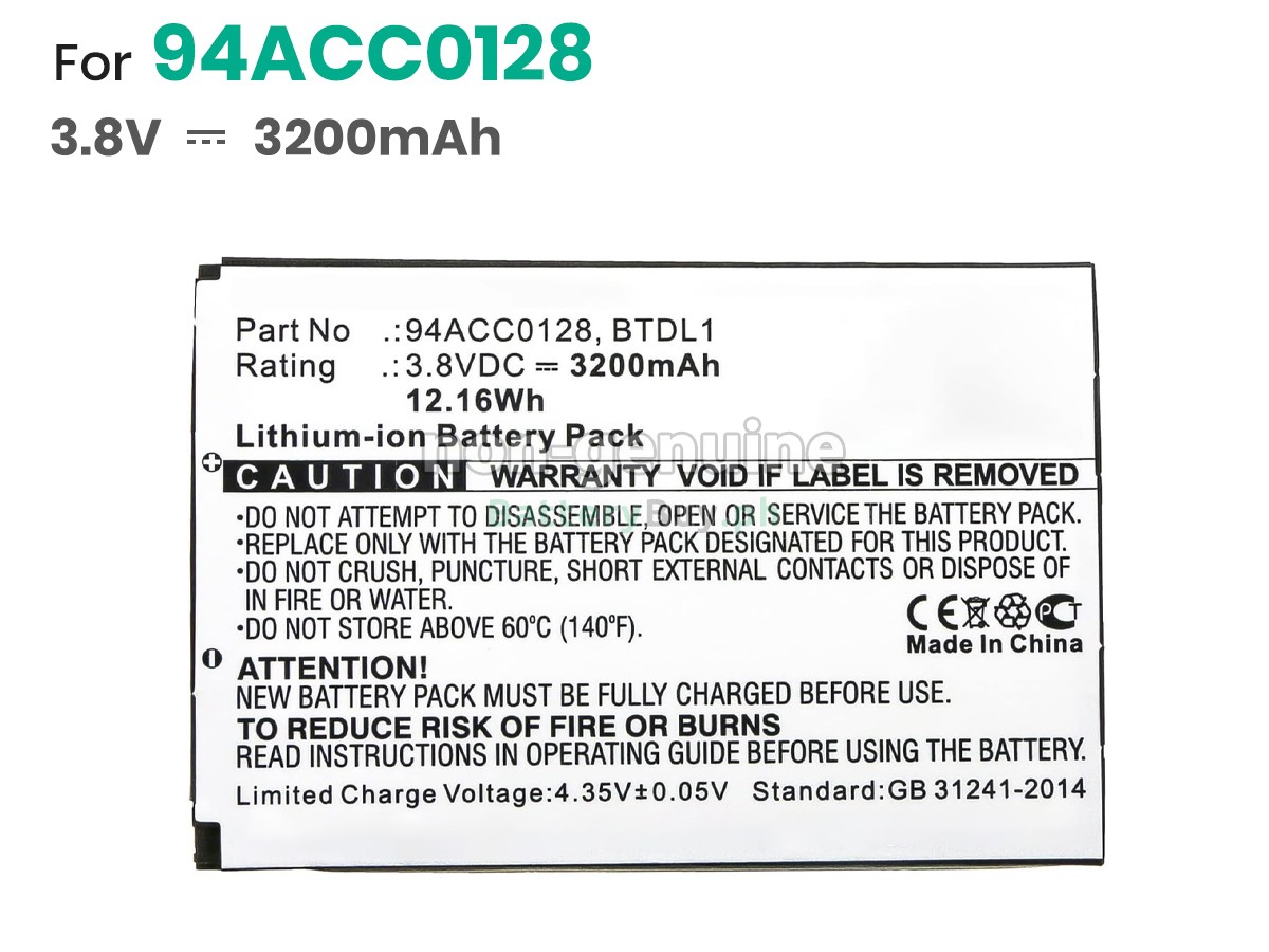 Datalogic 94ACC0129 Replacement Battery