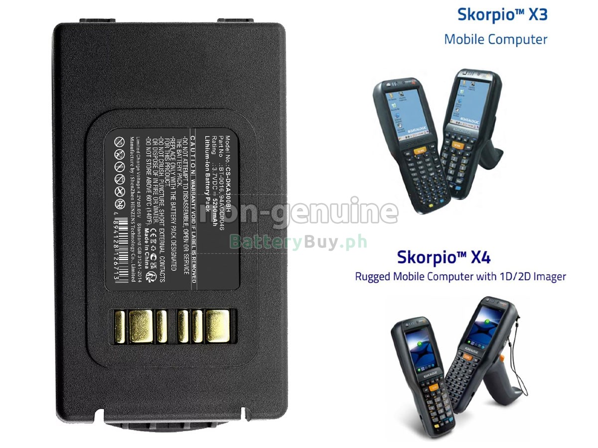 Datalogic SKORPIO X3 Replacement Battery
