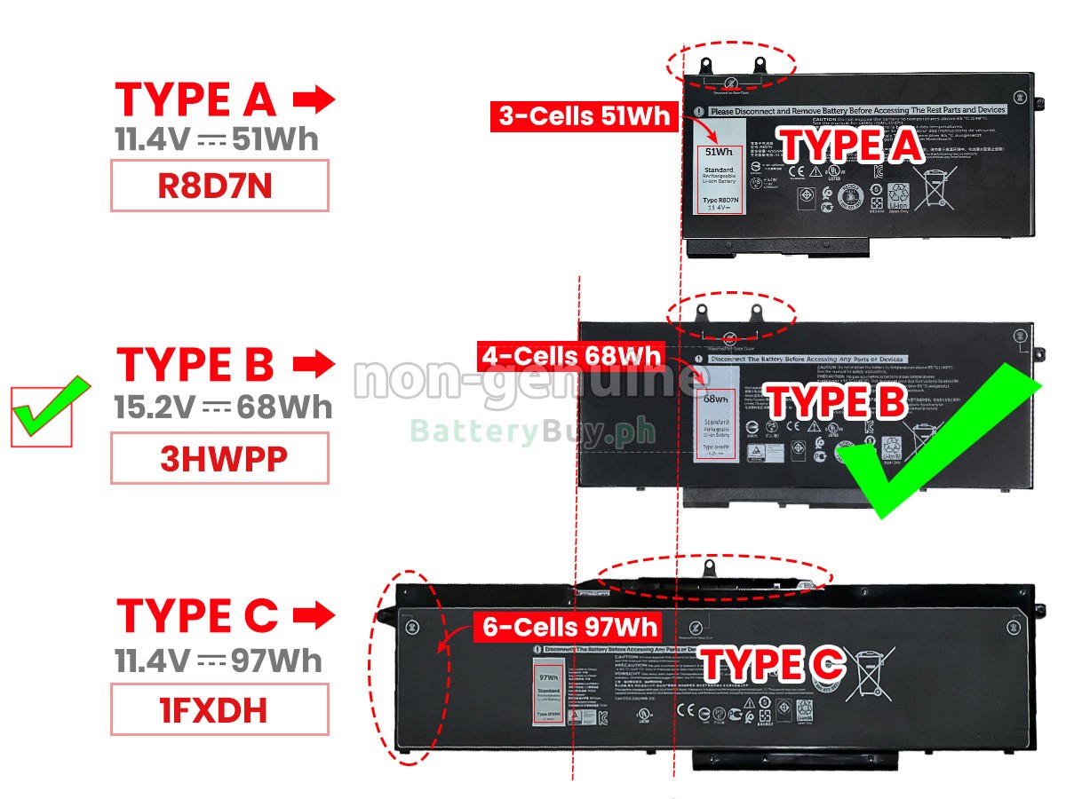 Dell Inspiron 7706 2N1 Replacement Battery