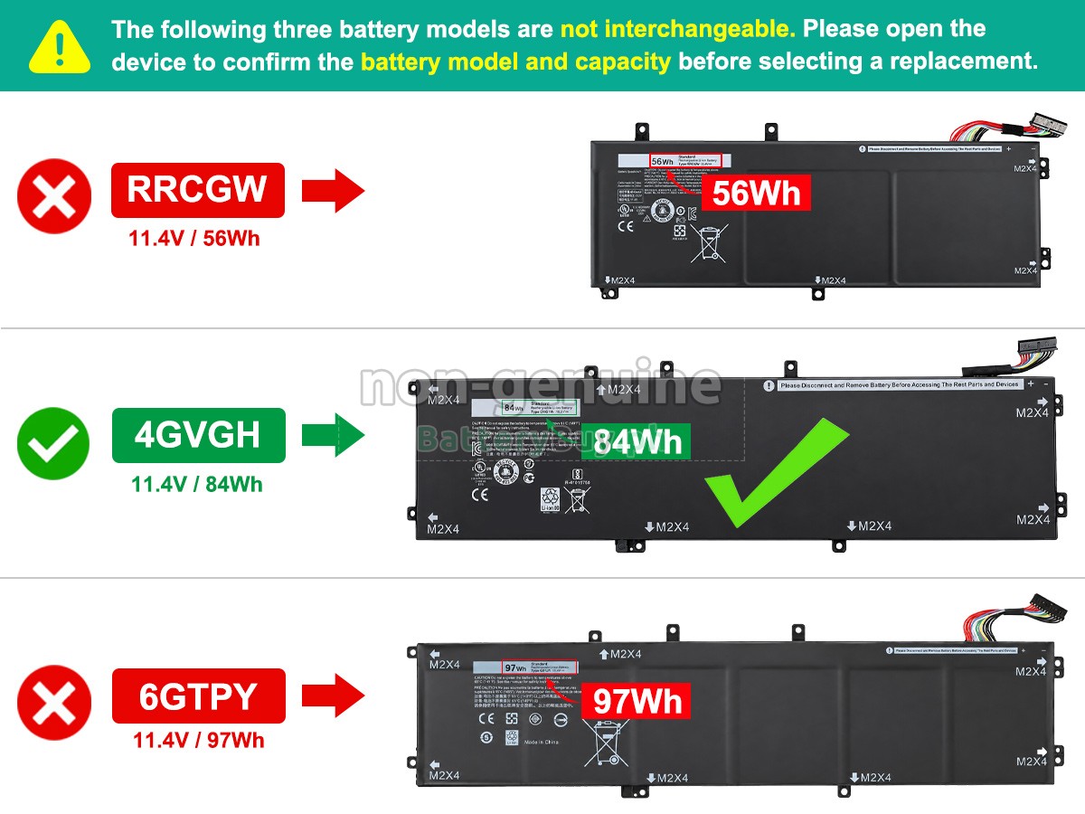 Dell P56F Replacement Battery