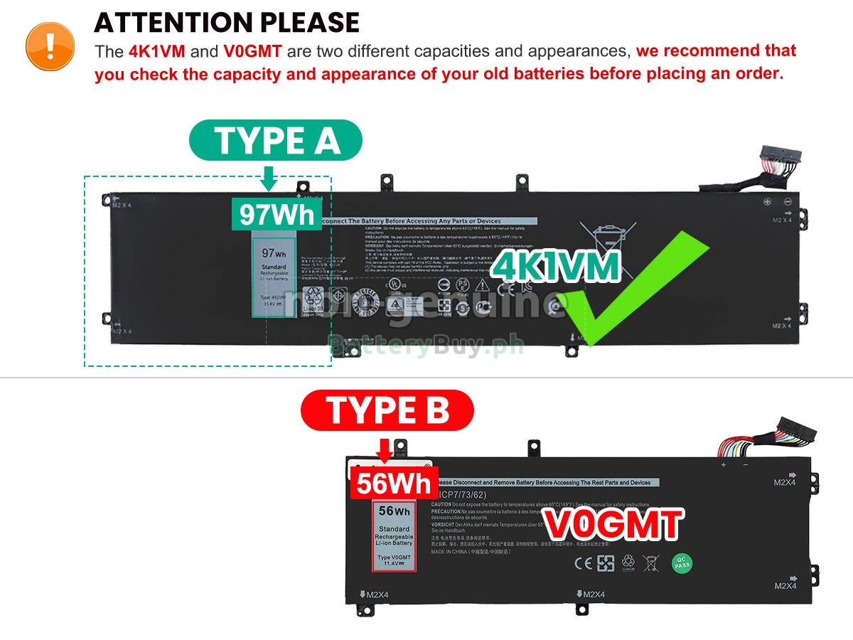 Dell NCC3D Replacement Battery