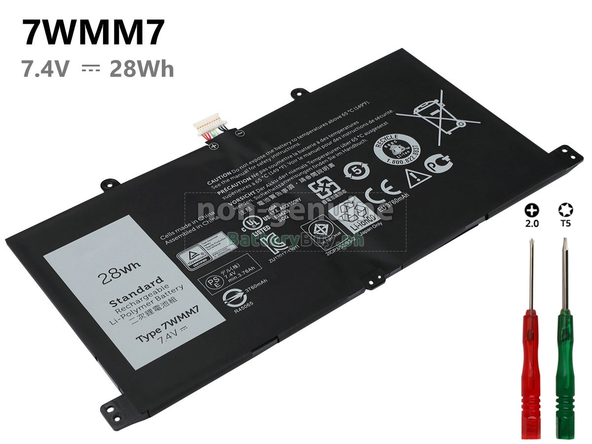 Dell 7WMM7 Replacement Battery