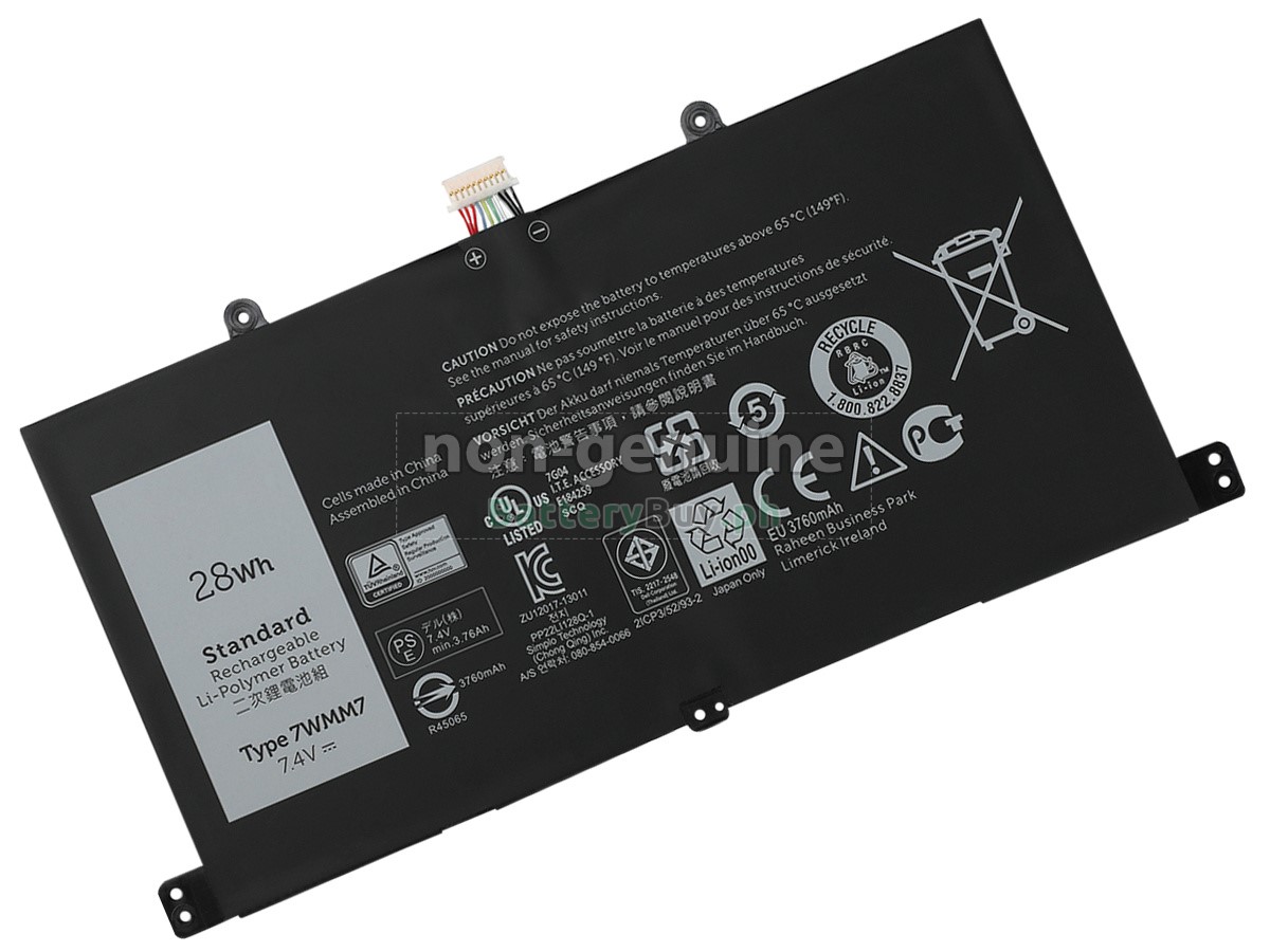 Dell 7WMM7 Replacement Battery