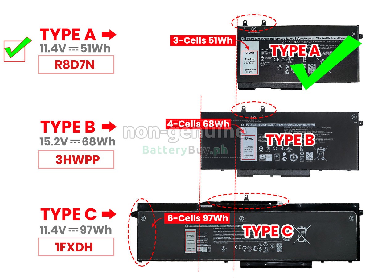 Dell Inspiron 7706 2N1 Replacement Battery