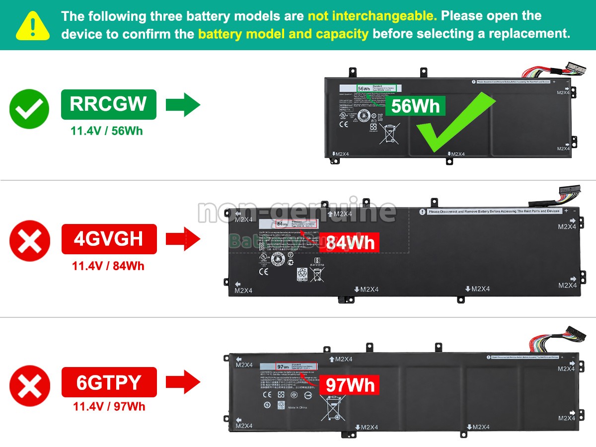 Dell P56F Replacement Battery