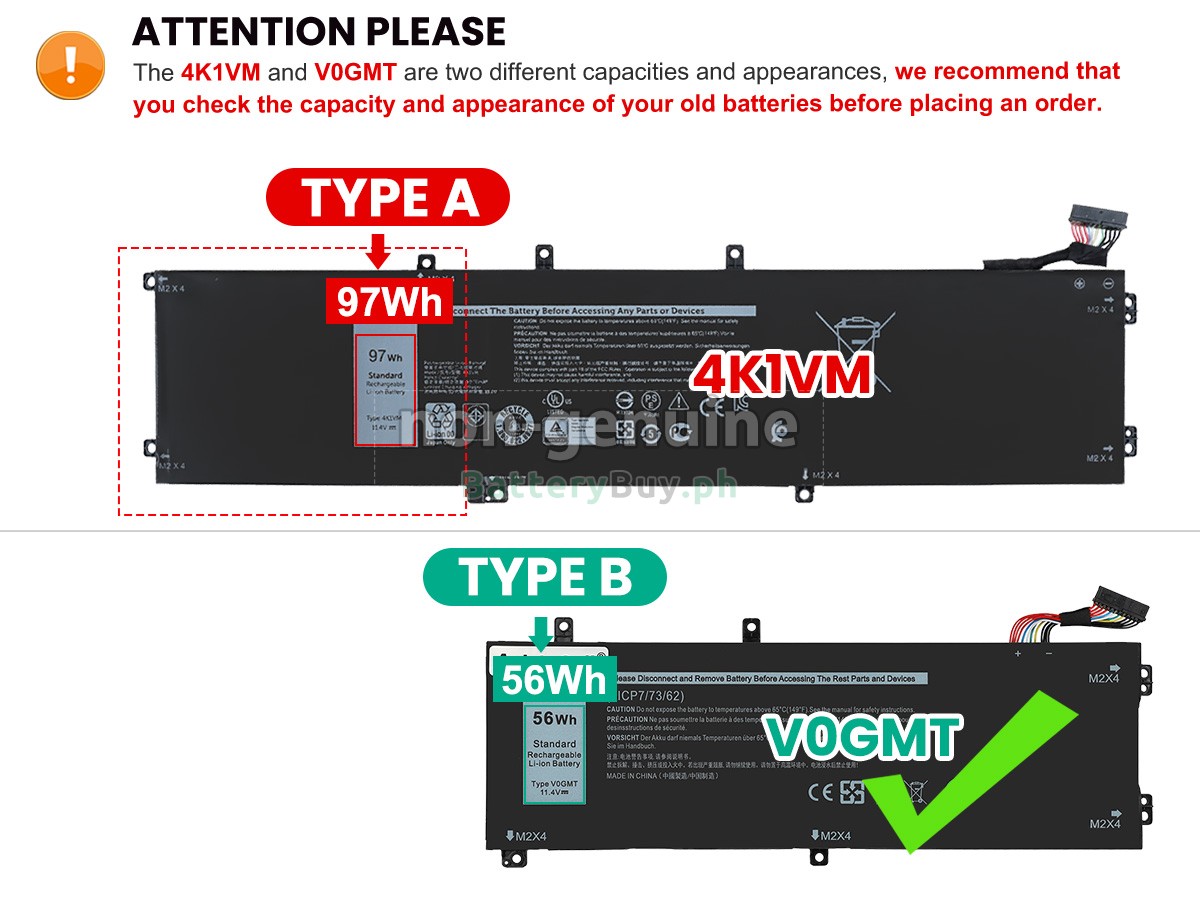 Dell NCC3D Replacement Battery
