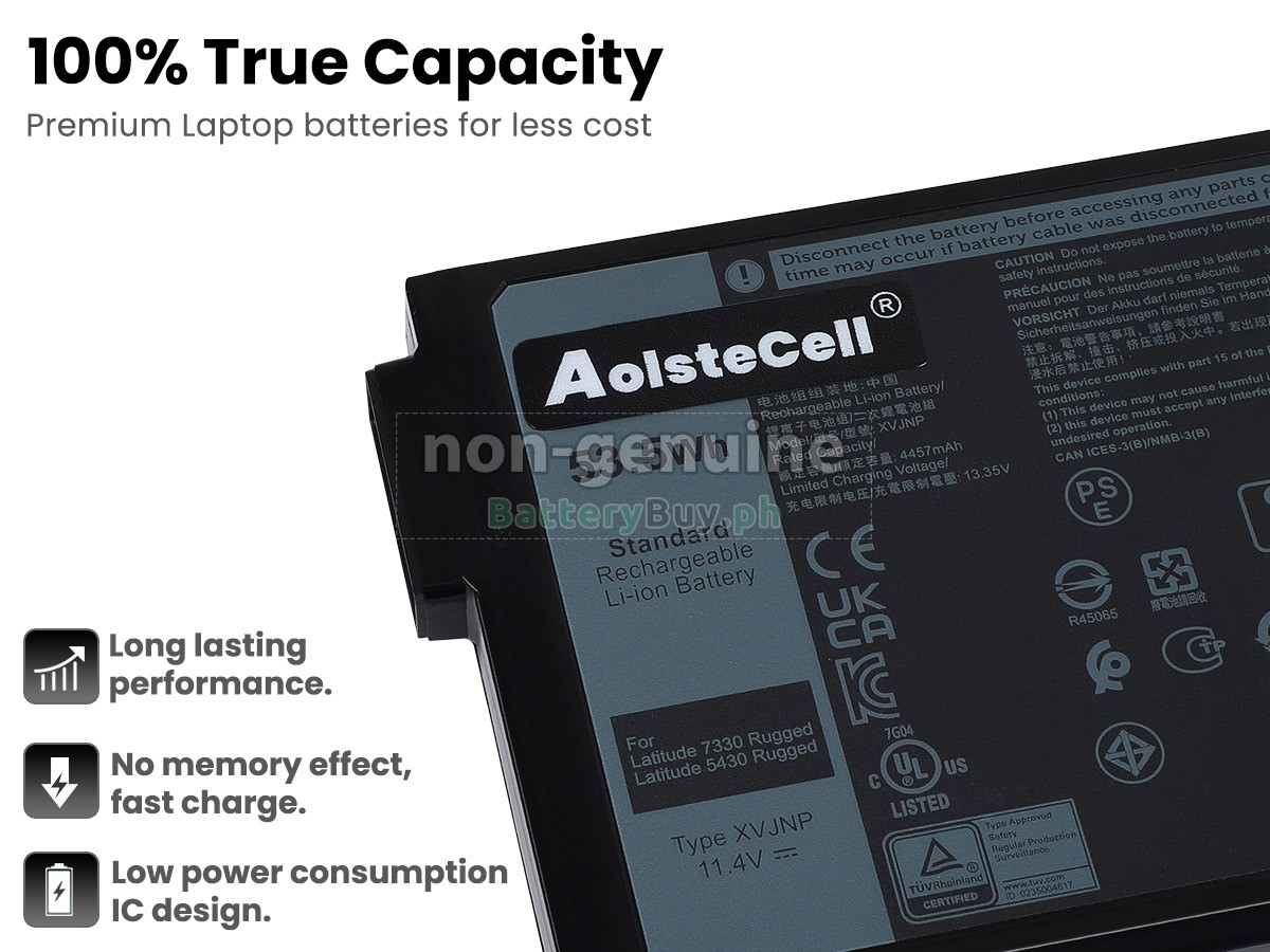 Dell Latitude 7330 RUGGED EXTREME Replacement Battery