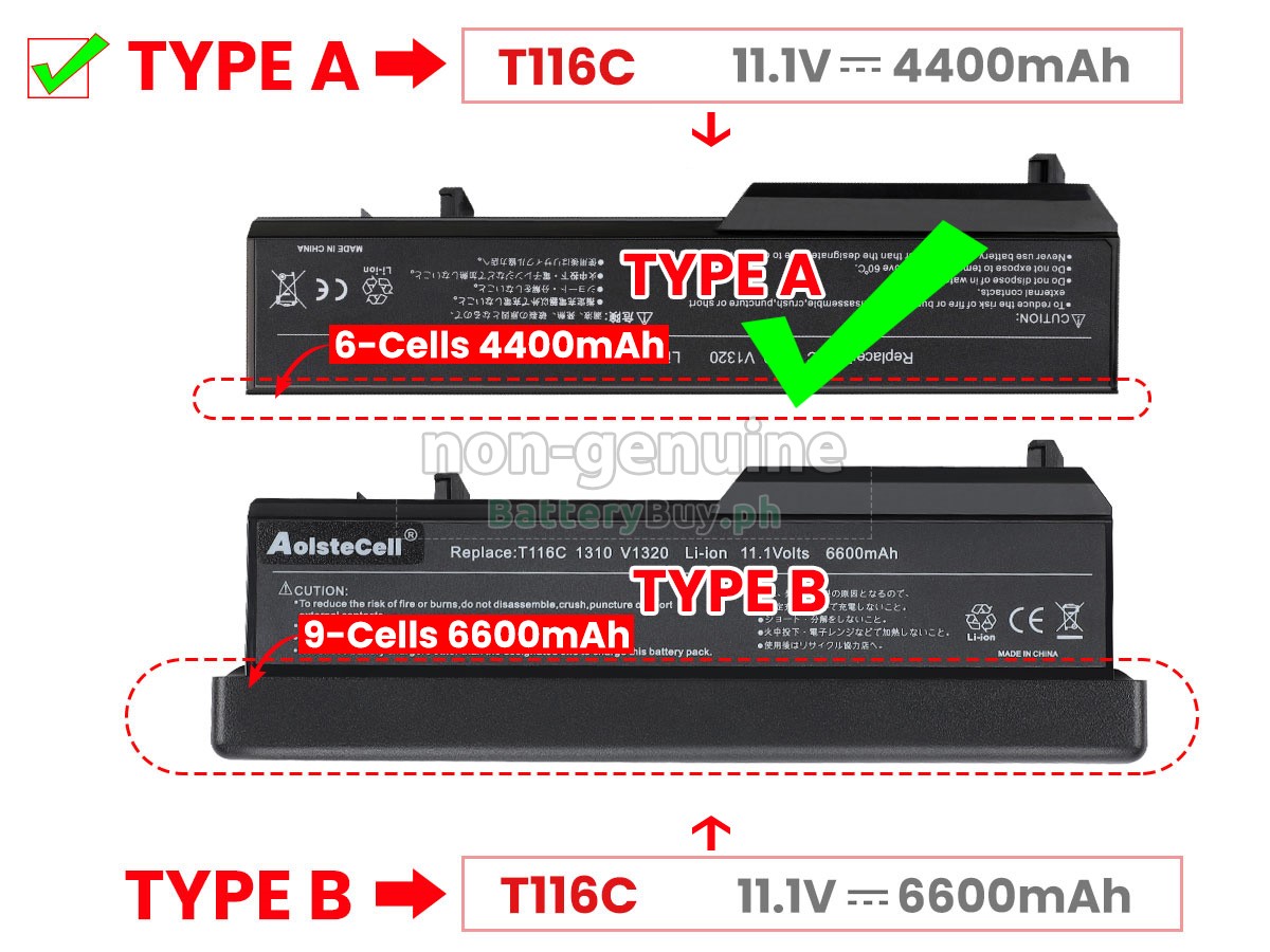 Dell PP36L Replacement Battery