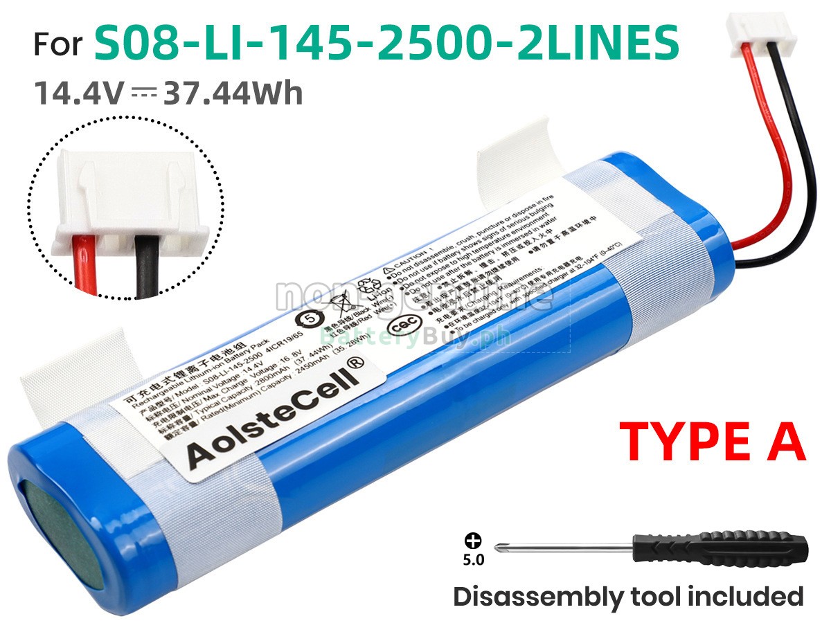 Ecovacs S08-LI-145-2500 Replacement Battery