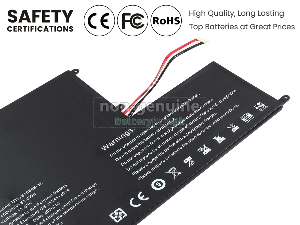 EVOO EVC156-2BK Replacement Battery