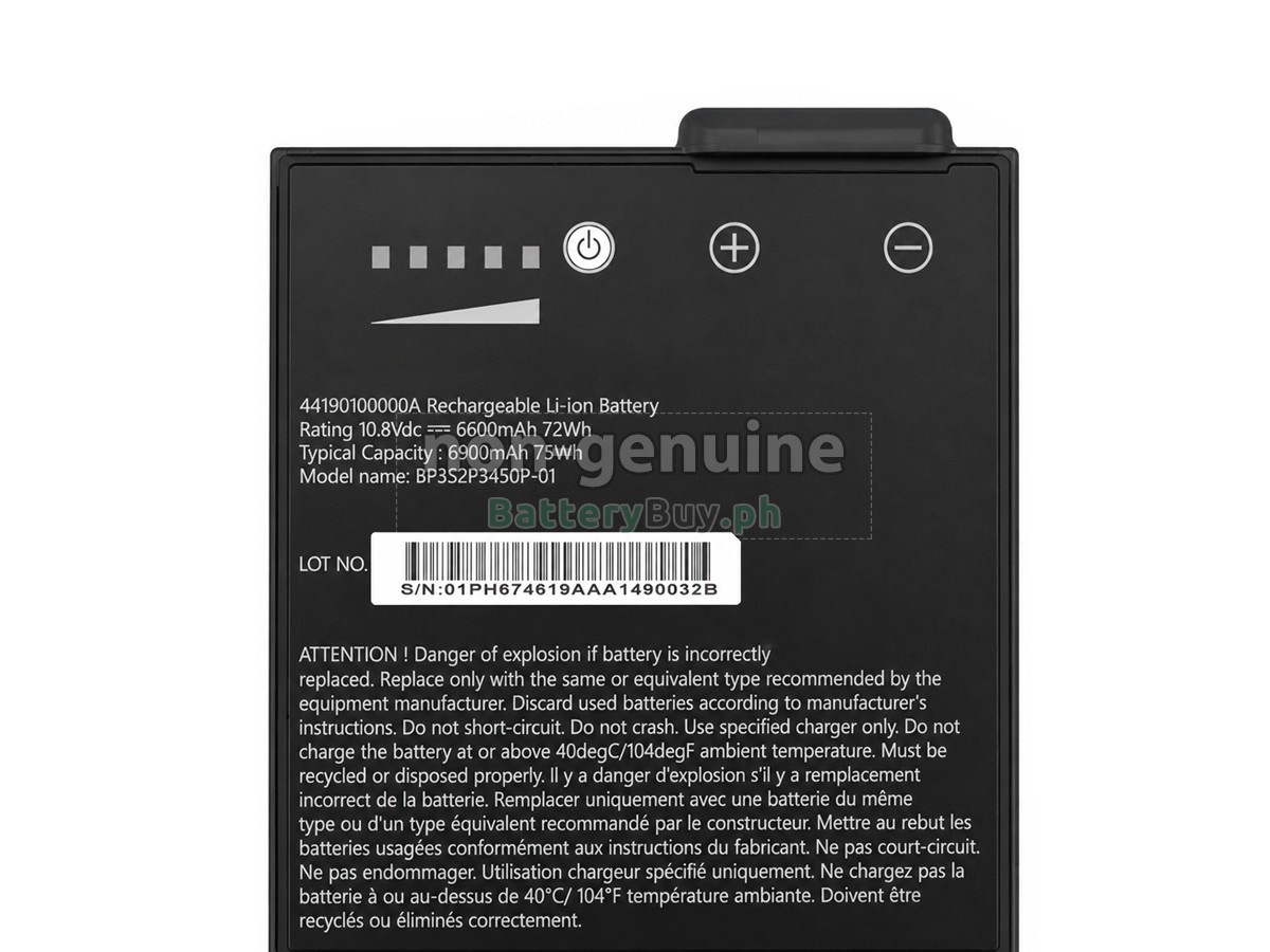 Getac 44190100000A Replacement Battery