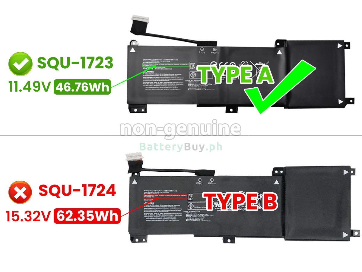 Gigabyte SQU-1723 Replacement Battery