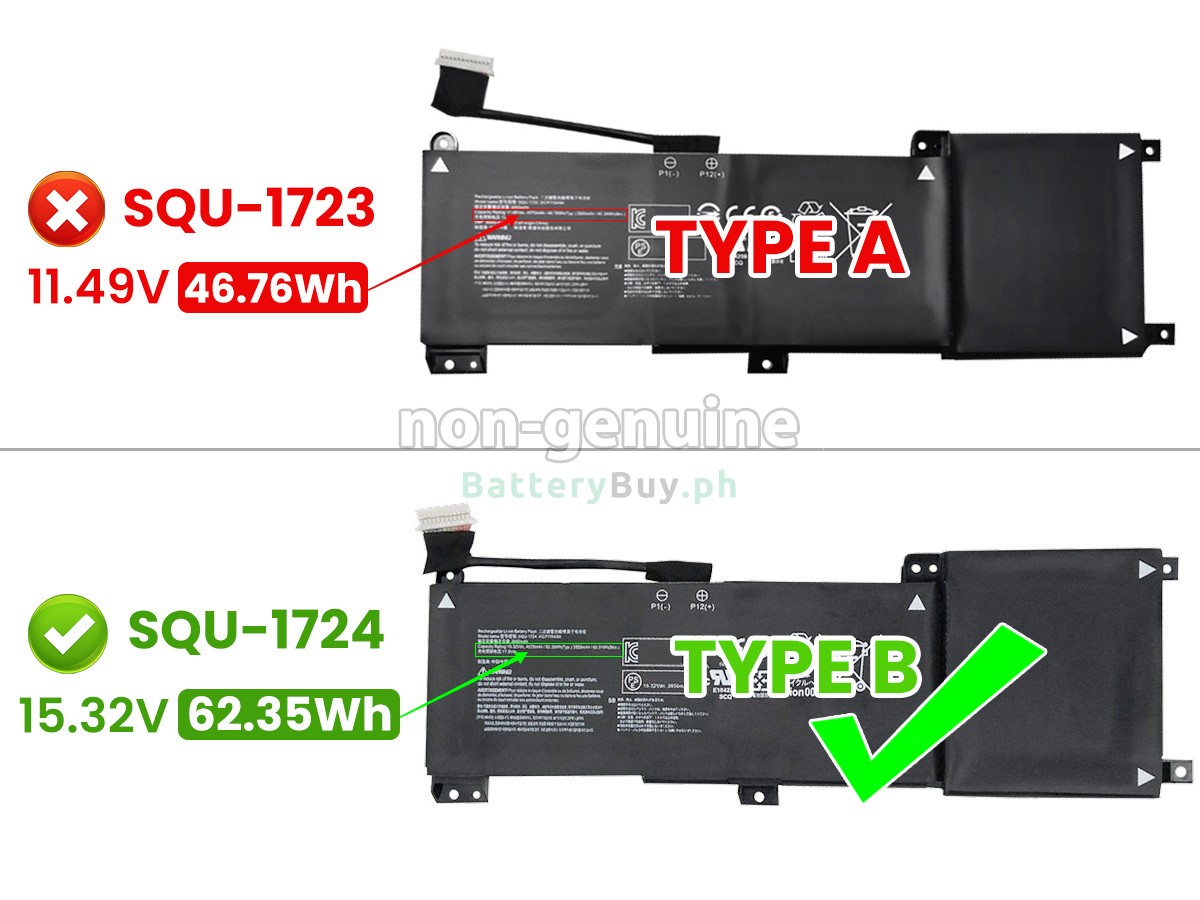 Gigabyte SQU-1723 Replacement Battery